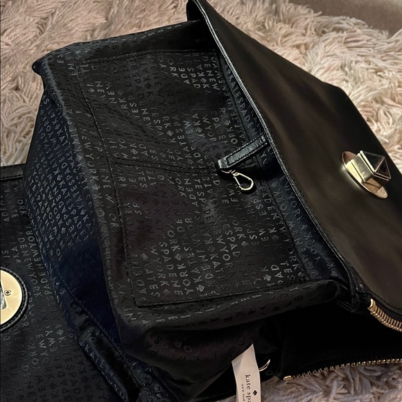 Kate Spade ♠️ Black Leather Handbag - Picture 5 of 10